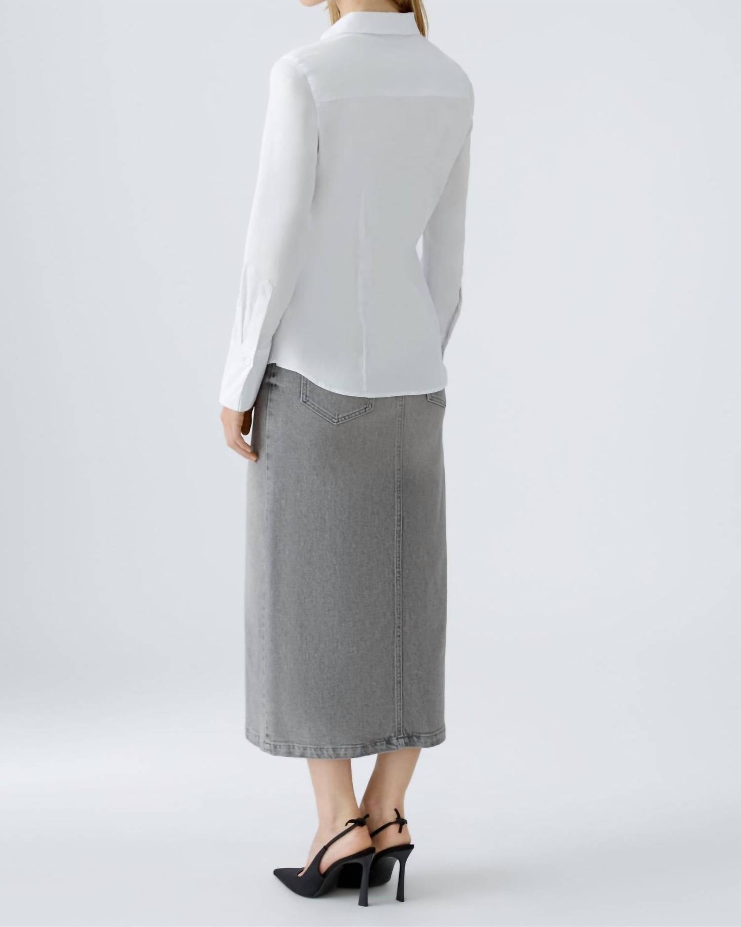 Oui - Elasticated Cotton Blouse