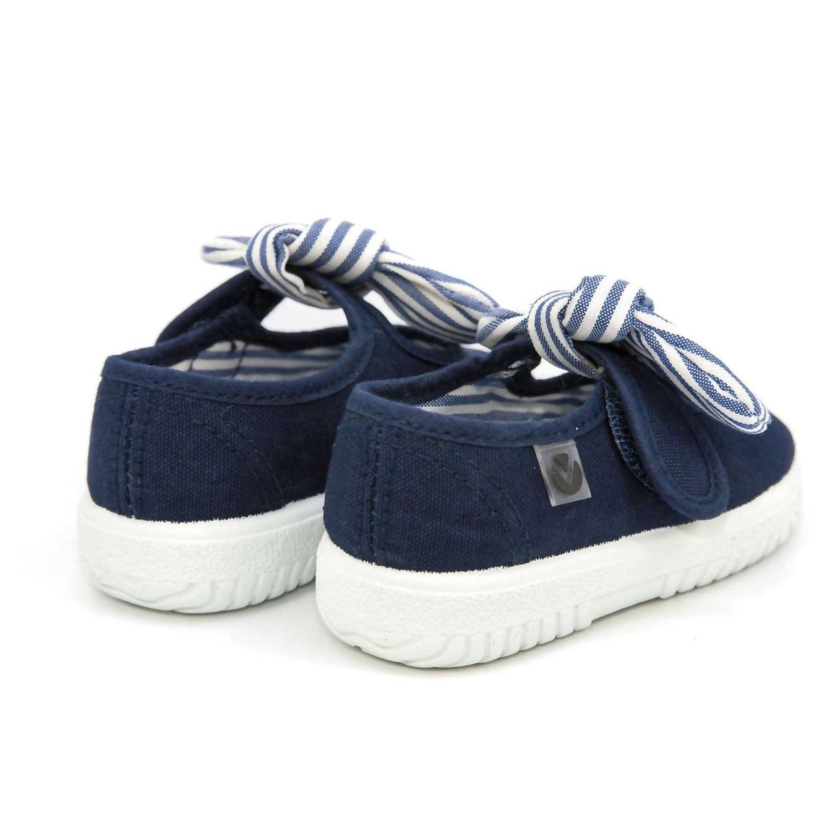 Victoria - Girls' Slip On Canvas Bow Shoes