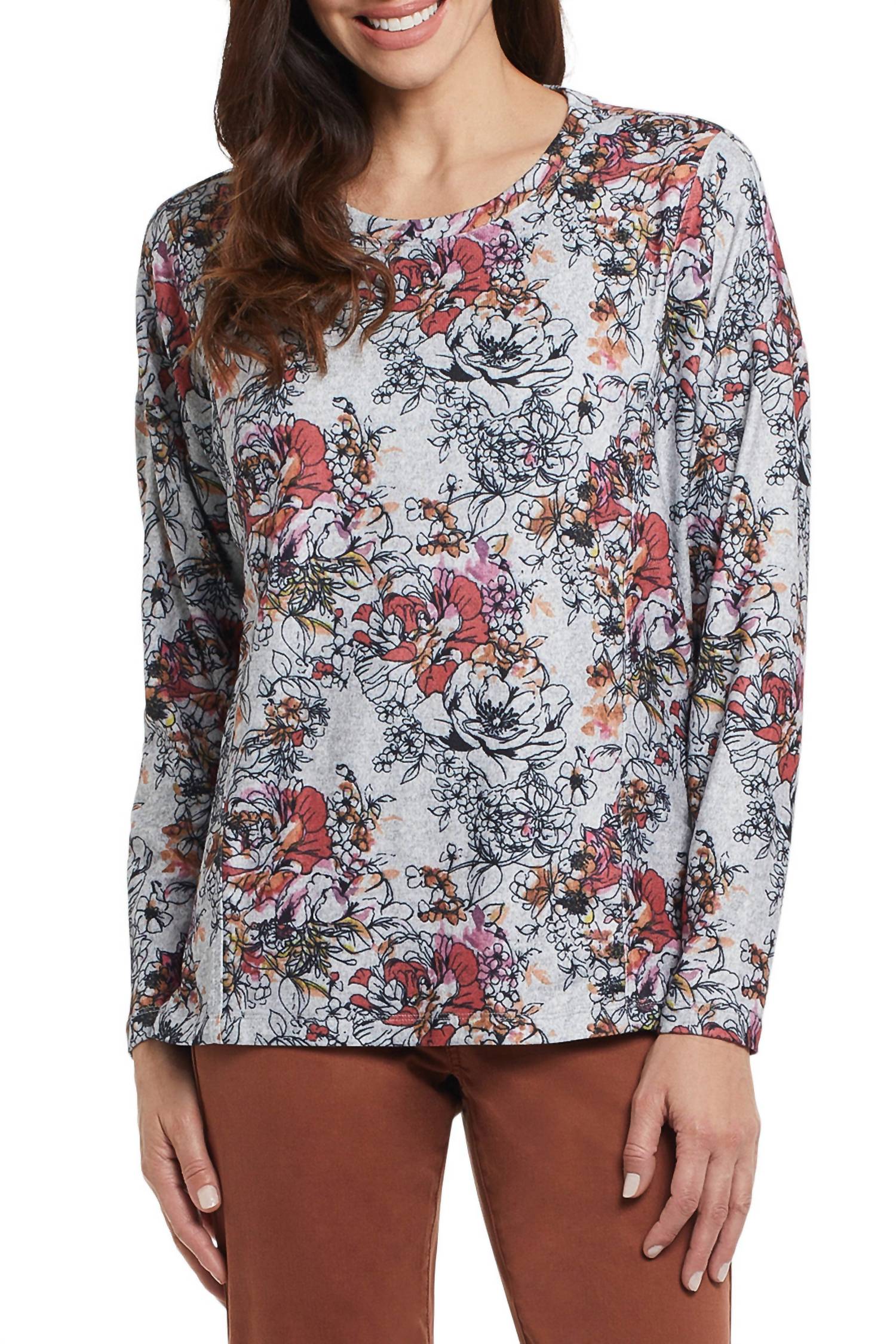 Tribal - Bentley Long Sleeve Crew Neck Top