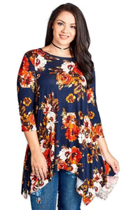 Oddi - Blooming Beauty Floral Swing Top