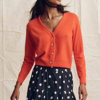 The Great. - Cashmere Tiny V Neck Cardi Top