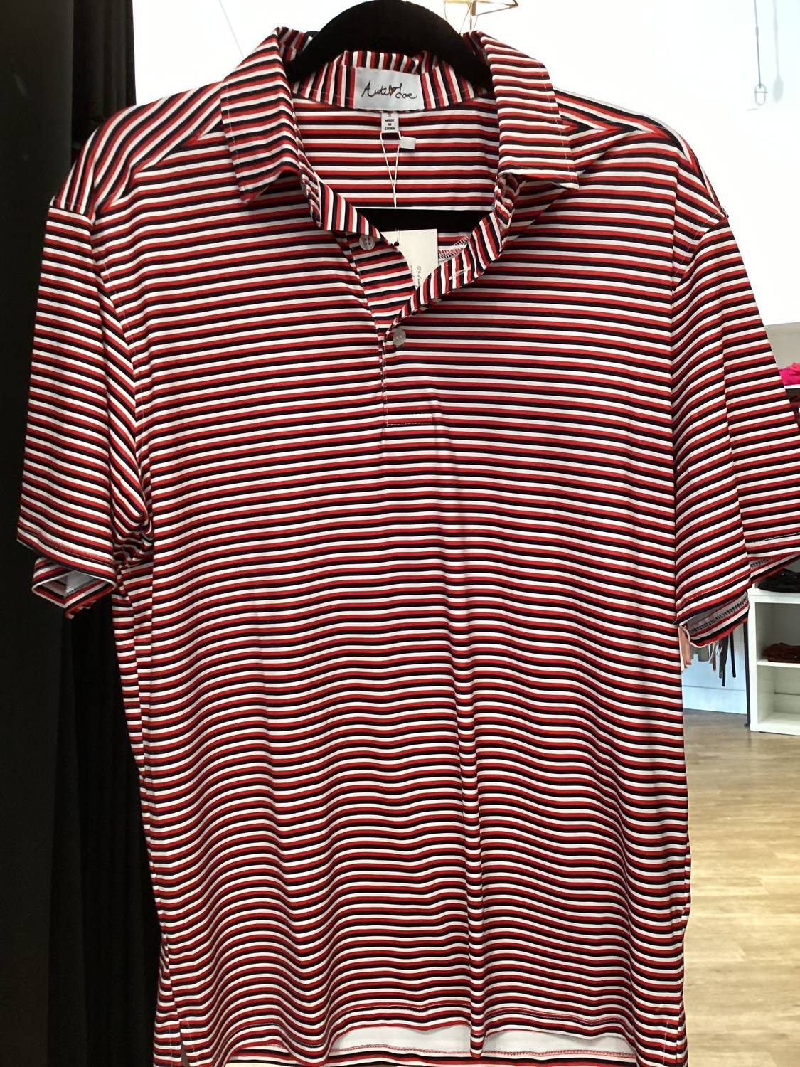 Autilove - Men's Tucker Striped Polo