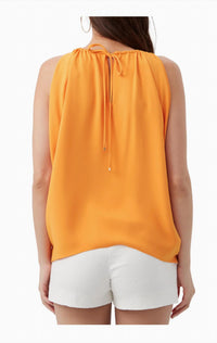 Trina Turk Amos Top in clementine - women's blouse - alternate view