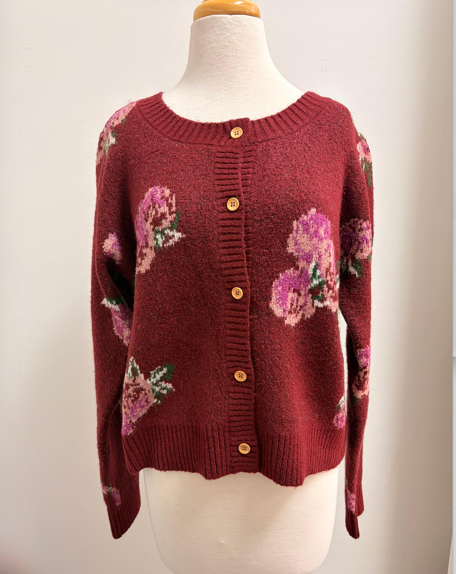 New In - Women's Floral Cardigan Sweater