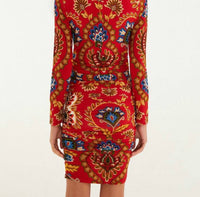 Farm Rio - Folk Tapestery Jersey Mini Dress