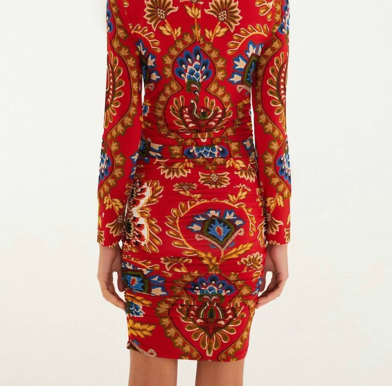 Farm Rio - Folk Tapestery Jersey Mini Dress