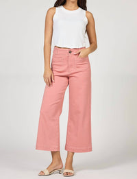 DEAR JOHN DENIM Audrey High Rise Wide Leg Jeans in terracotta - women's jeans - view 4