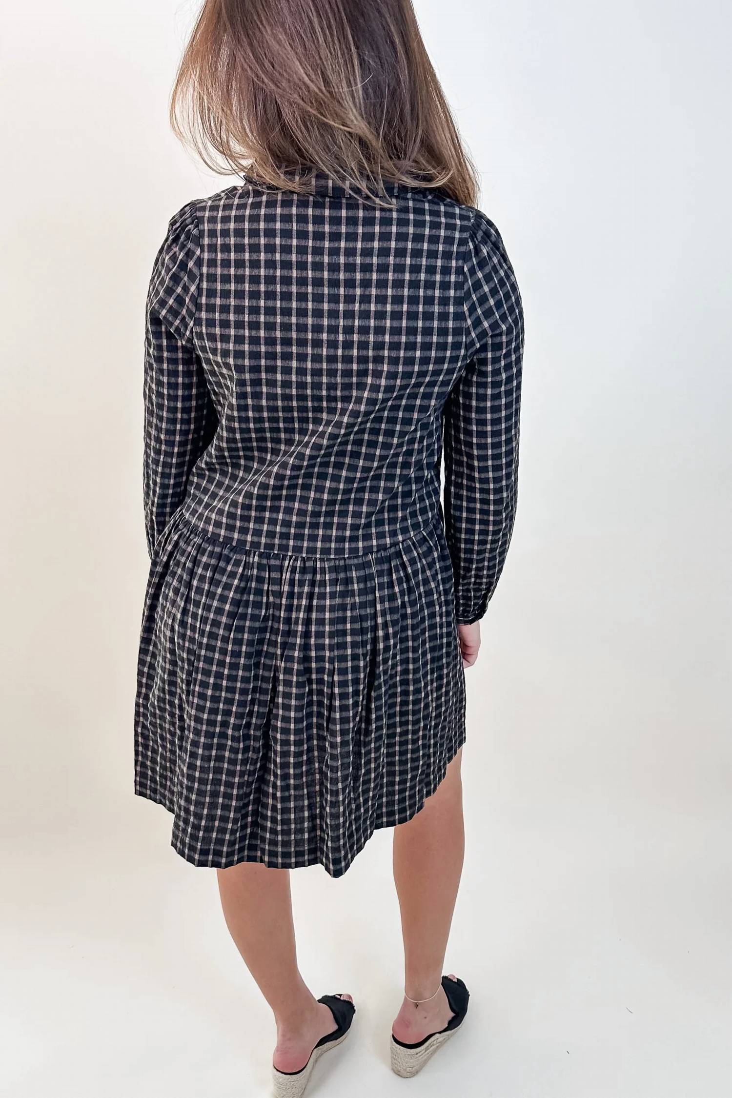 Grade & Gather - Women's Collared Mini Dress