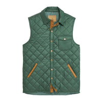 ONWARD RESERVE Men's Braswell Vest in dark forest - men's jacket