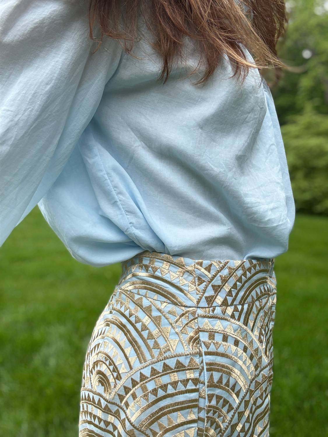Greek Archaic Kori - Triangle Pleated Shorts