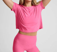 Beyond Yoga - Featherweight Supreme Cropped Tee