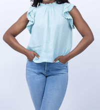 Ulla Johnson Kai Top in beryl - women's blouse