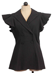 Baci - Women's Embossed Ruffle Vest