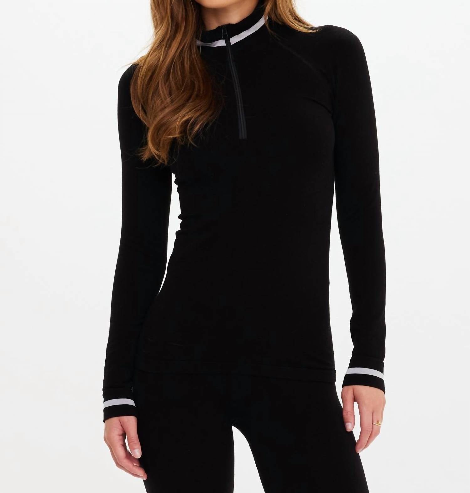 The Upside - Wool Seamless Base Quarter Zip Top