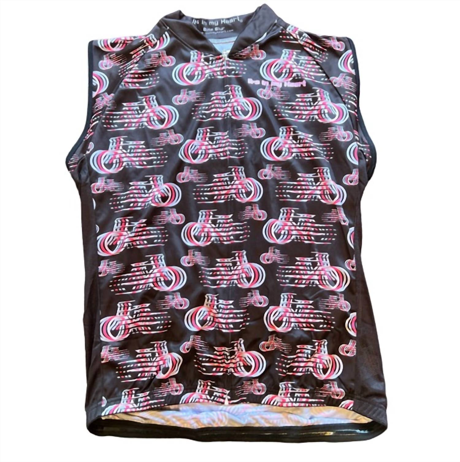 It'S In My Heart - Women's Bike Blur Sleeveless Cycling Jersey