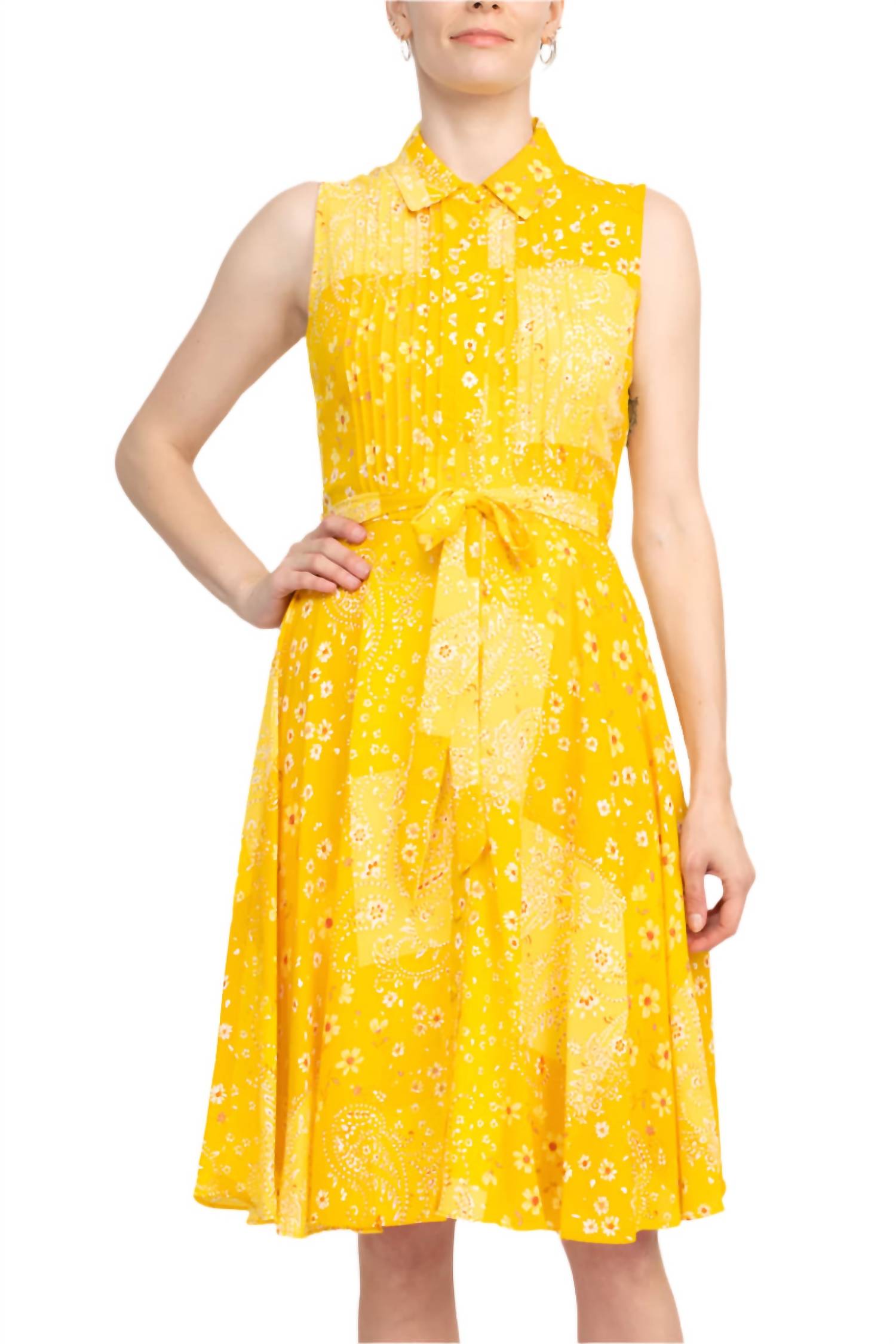 Nanette Lepore - Women's Multi Print A Line Crepe Dress