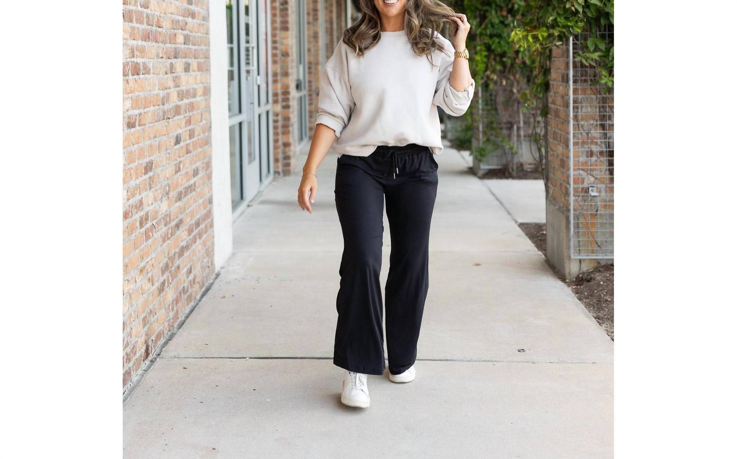 Julia Rose - Morgan Casual Loose Fit Luxe Wide Leg Pants