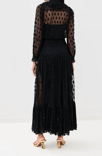 Ulla Johnson - Carla Lace Long Sleeve Midi Dress