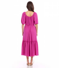 Karen Kane - Barbara Puff Sleeve Midi Dress