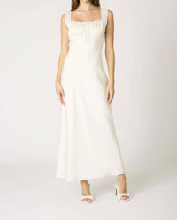 Cotton Candy La - Gardenia Milk Maid Lace Trim Slip Dress