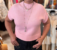 Ee:Some - Shelly Cropped Sweater Tee