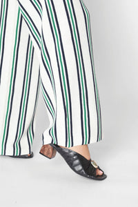 Antelope - Women's Rachel Ruched Leather Mules Block Heel