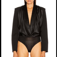 Alexander Wang - Tuxedo Hybrid Bodysuit