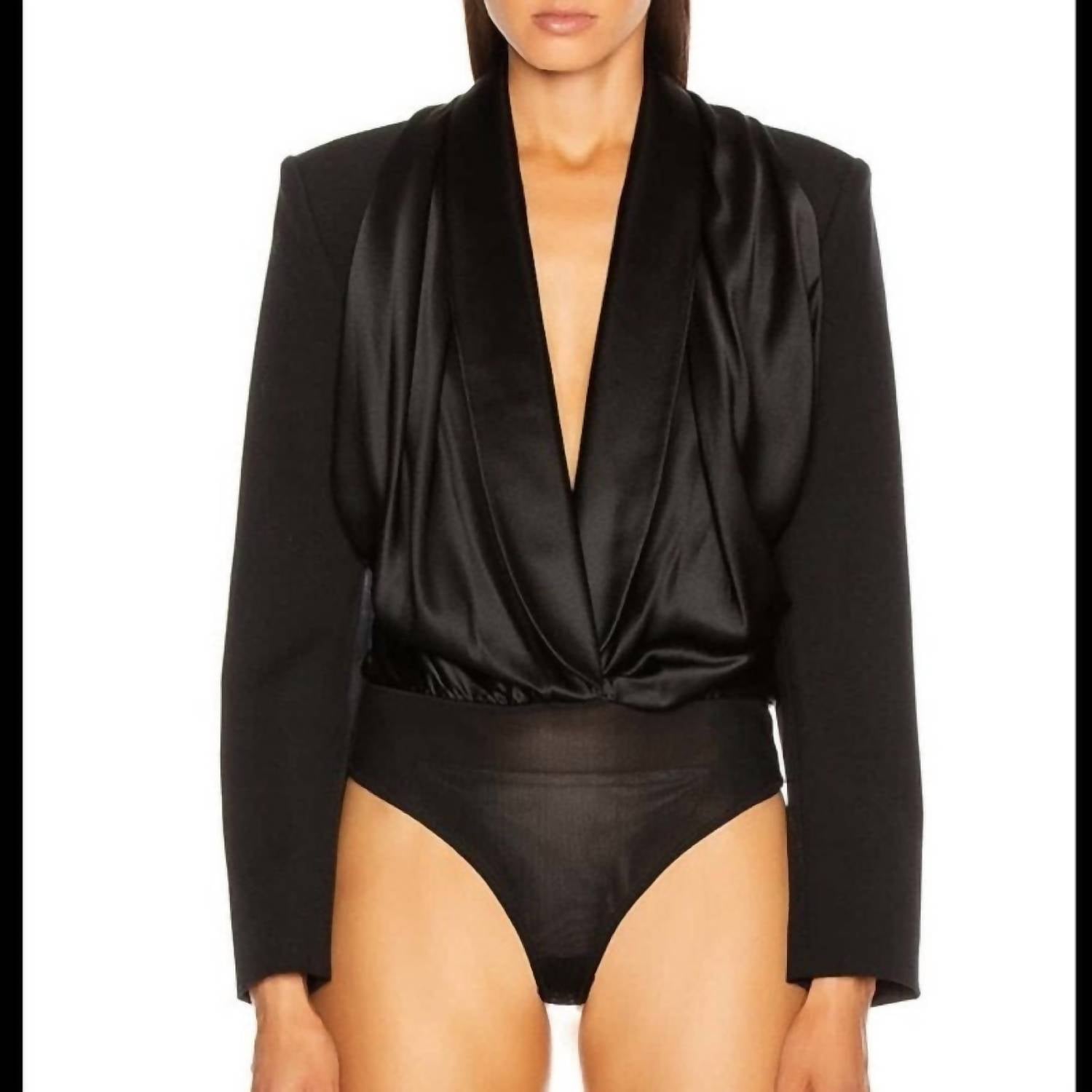 Alexander Wang - Tuxedo Hybrid Bodysuit