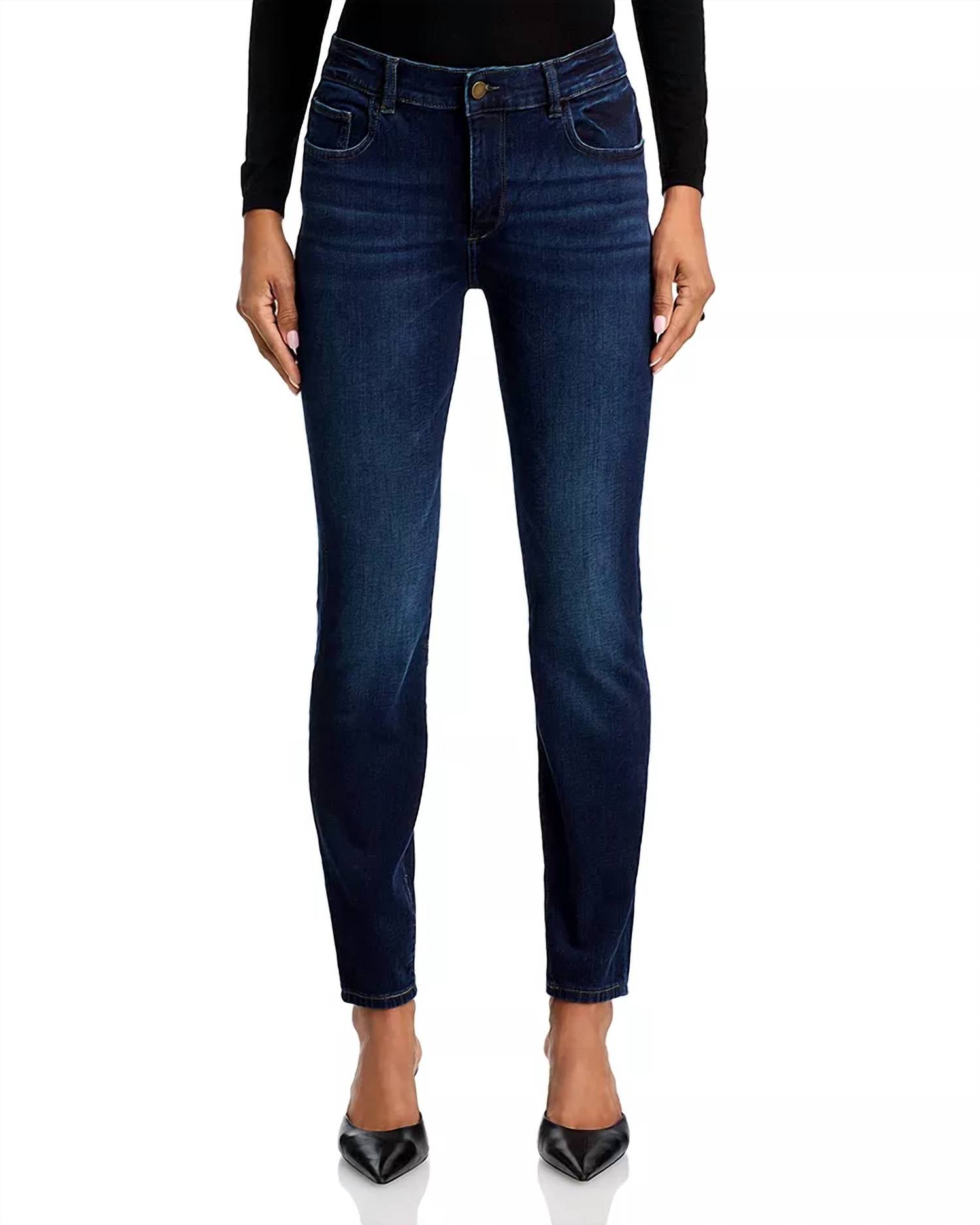 DL1961 - Women's Florence Skinny Mid Rise Instasculpt Ankle Jeans in warner - women's jeans - view 4