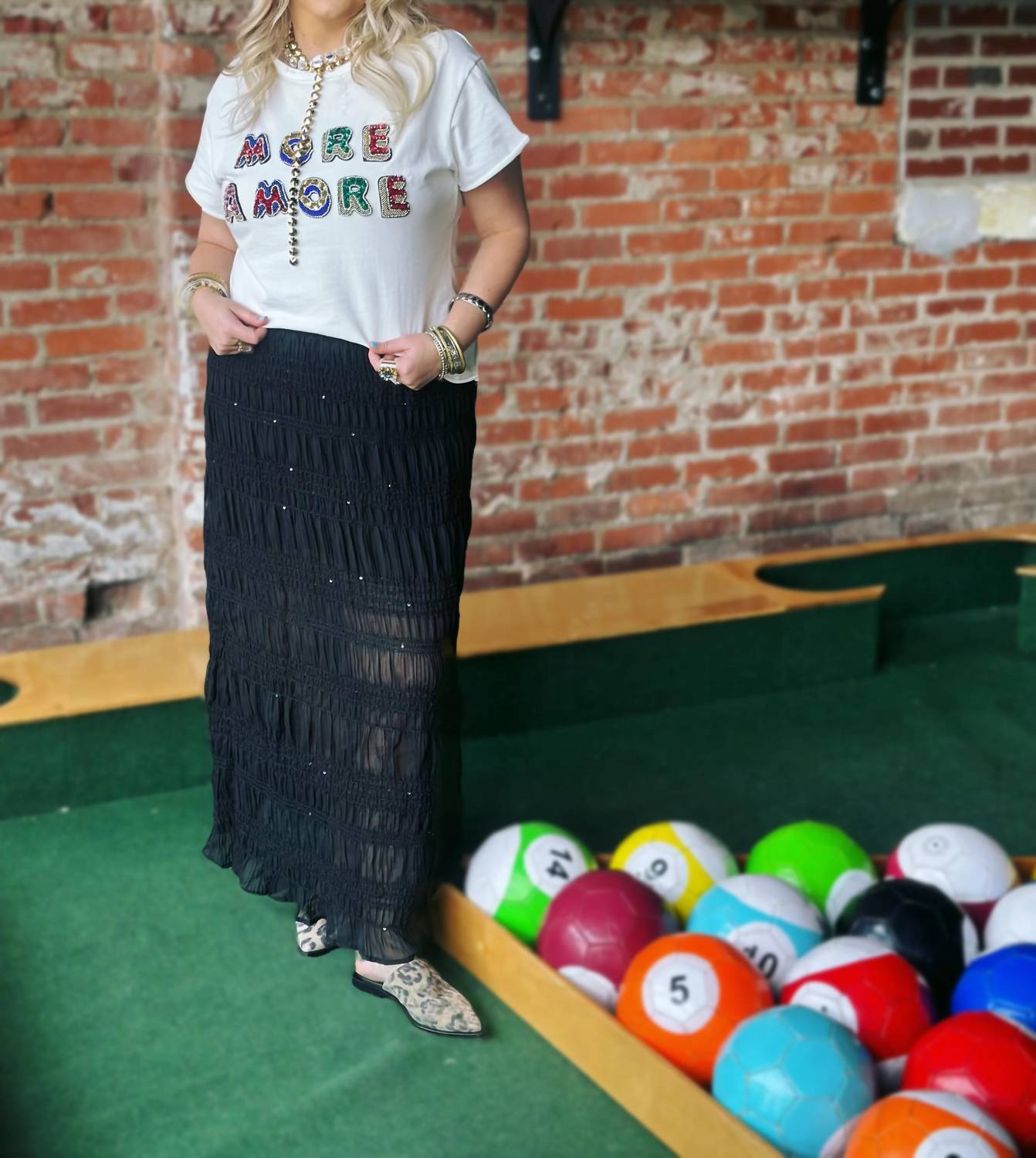 Endless Rose - World Needs More Amore Short Sleeve Top