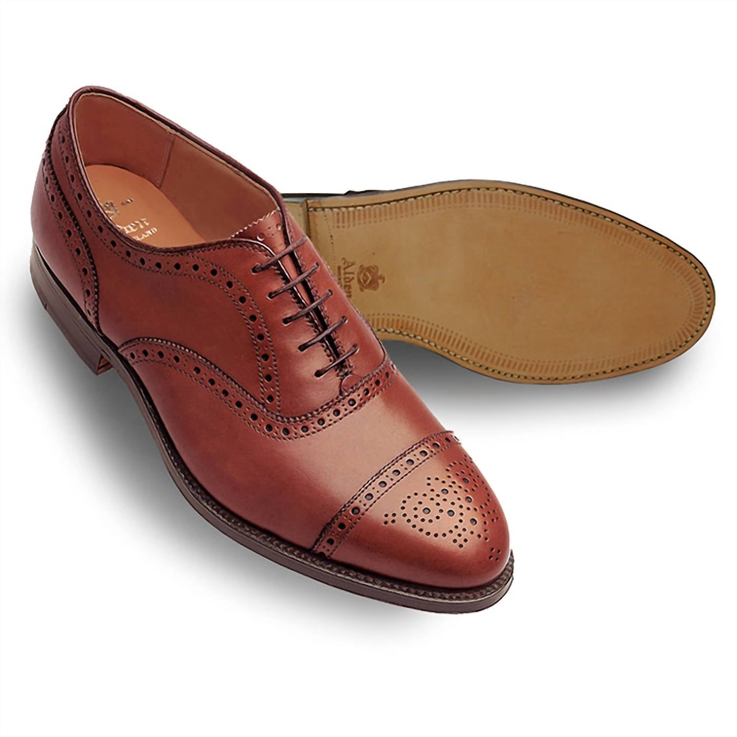Alden - Men's 911 Medallion Tip Bal Oxford Shoes