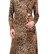 Scapa - Long-sleeve Dress With Clip Accessory