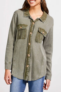 Tribal - Loose Combo Wash Effect Shacket