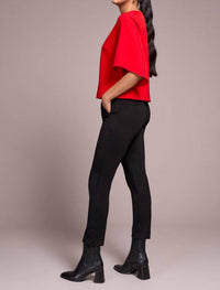 Tribal - Signature Crepe Flutter Sleeve V Neck Blouse