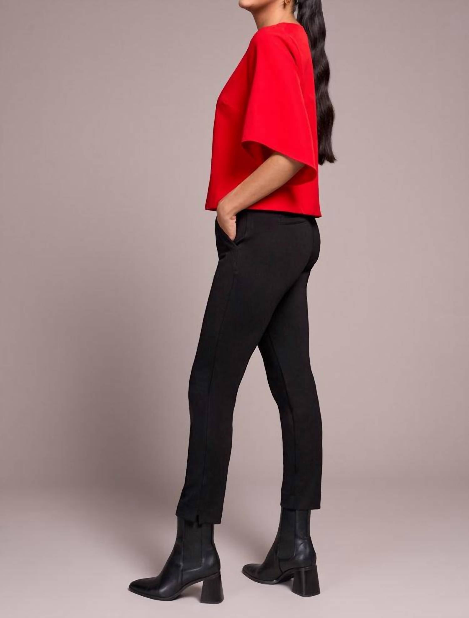 Tribal - Signature Crepe Flutter Sleeve V Neck Blouse