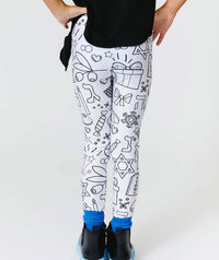 Girl's Hanukkah Coloring Leggings