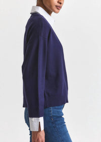 Derek Lam 10 Crosby - Rida Striped Mixed Media Sweater