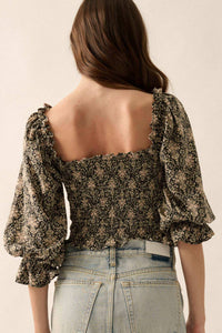 Promesa - Bella Cropped Puff Sleeve Top