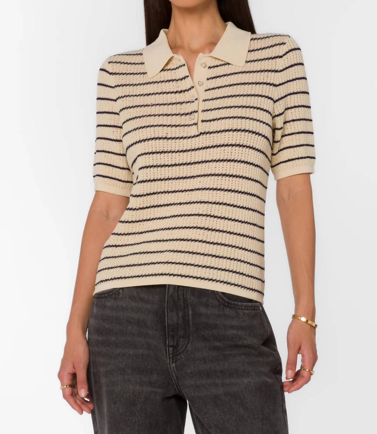 Velvet Heart - Laurie Stripe Top