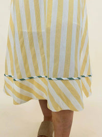 &Merci - Raya Striped Binding Midi Dress