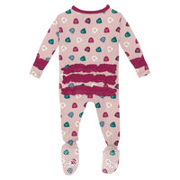 Kickee - Kids' Ruffle Footie with Snaps
