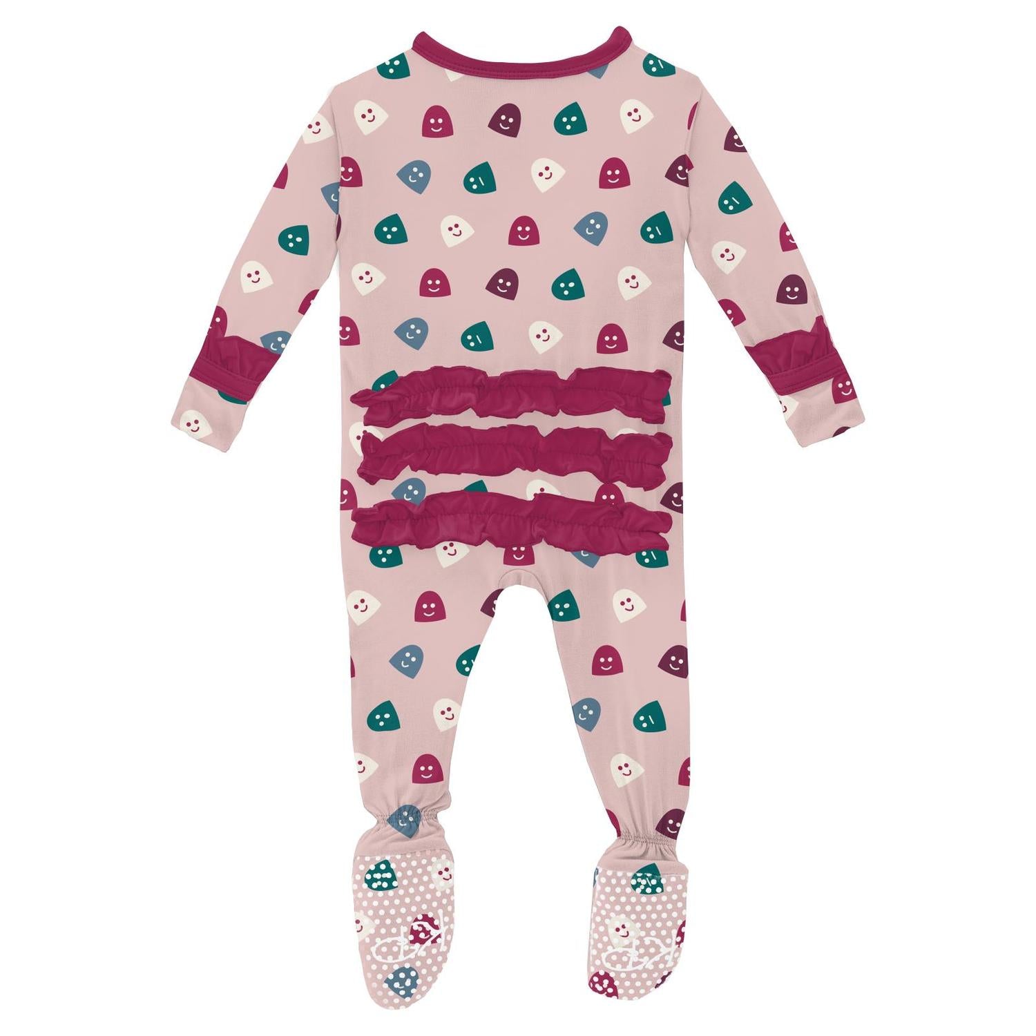 Kickee - Kids' Ruffle Footie with Snaps