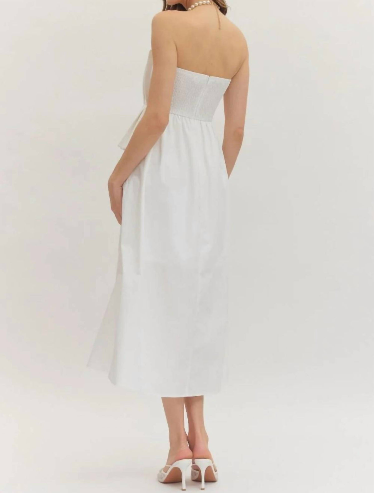 Entro - Corinne Strapless Midi Dress