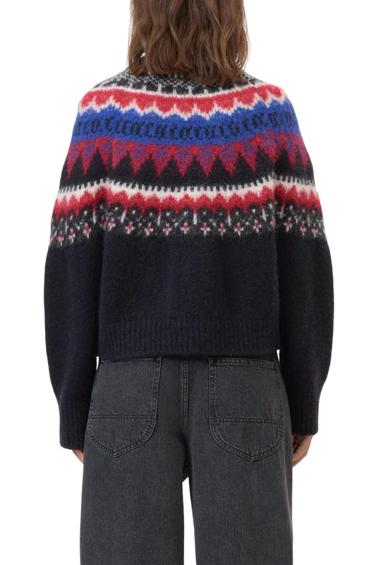 Closed - Cropped Jacquard Cardigan