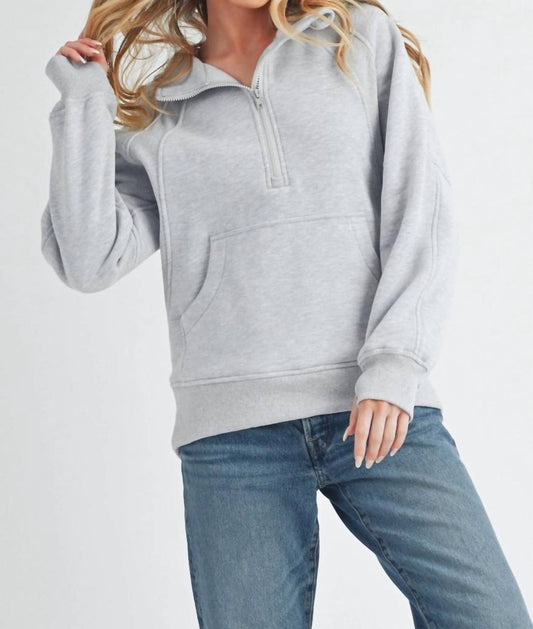 Aemi + Co - Drea Long Half-Zip Hoodie