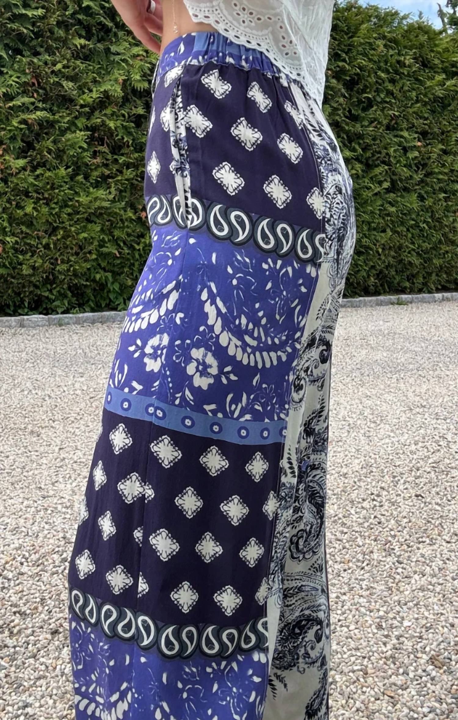 Central Park West - Allie Paisley Patch Pants