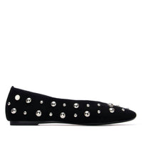 Xti Women's Microfiber Shoes in black - women's flats