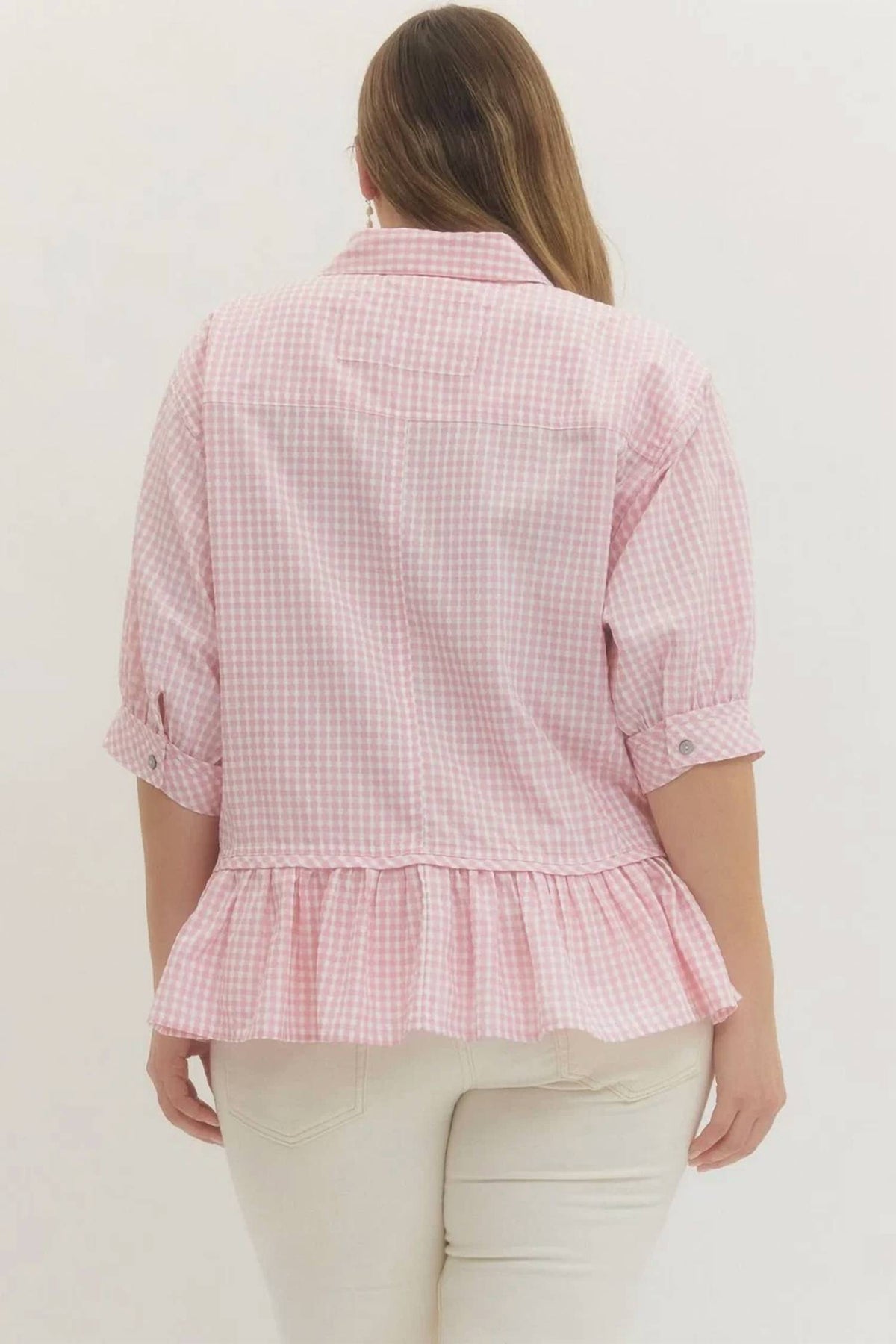 Entro - Sweetheart Gingham Top