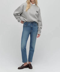 Favorite Daughter - Logo-embroidered Cotton Sweatshirt