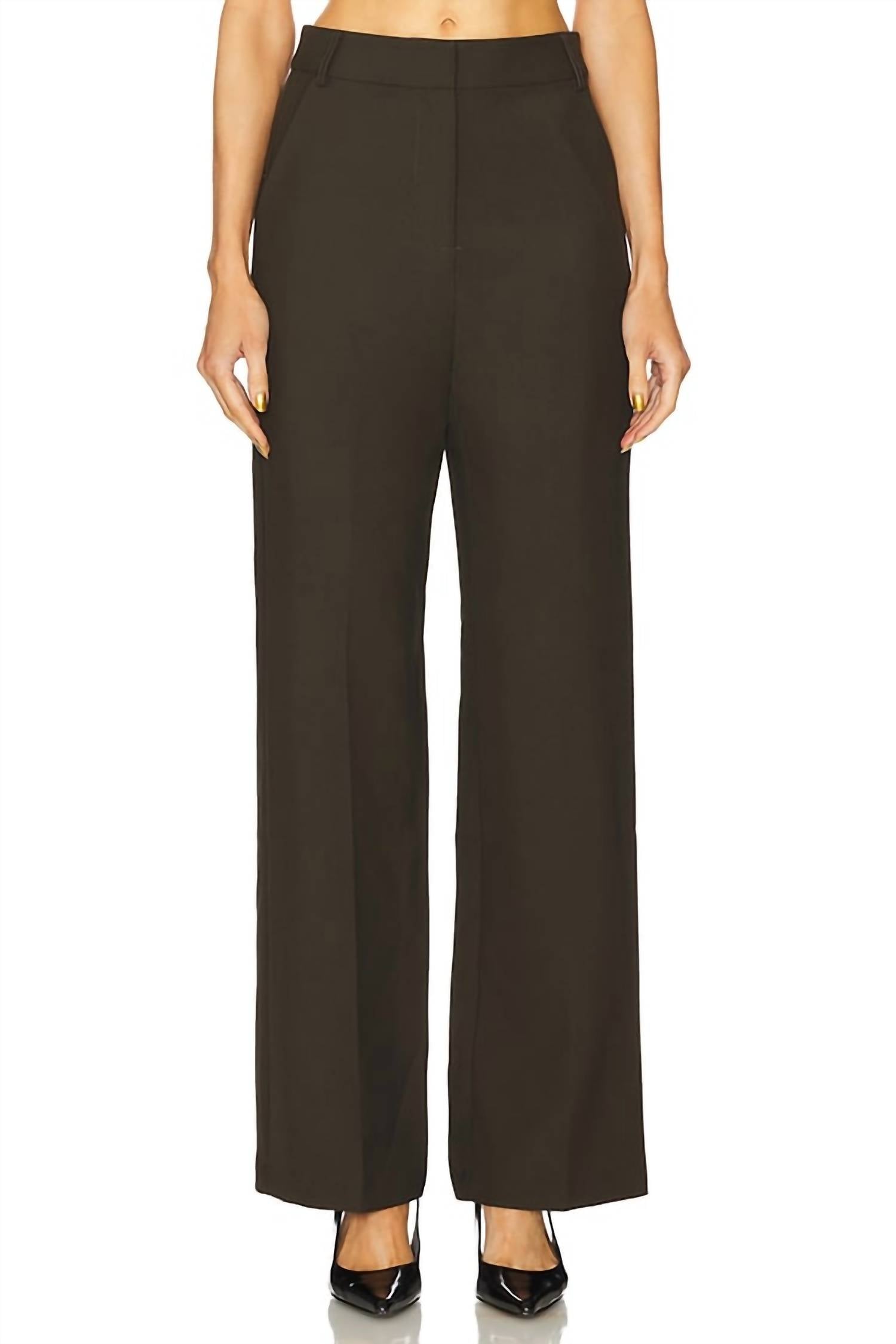 line and dot Marilla Trouser Pants in olive - women's pants